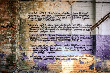 Fliegerhorst Polenz Brandis: Poesie Graffiti